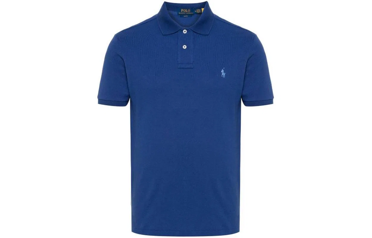 Футболка-поло с вышитым логотипом, Polo Ralph Lauren, Blue