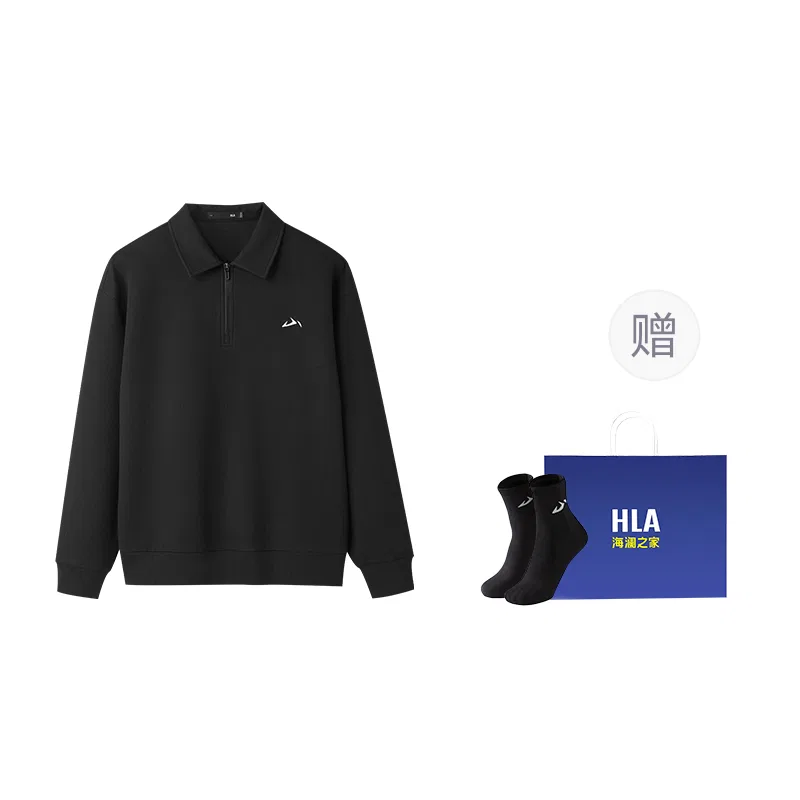 Детский свитшот с вышивкой The Mountain Collection HLA, Black 3T-Fleece-Lined — фото 3