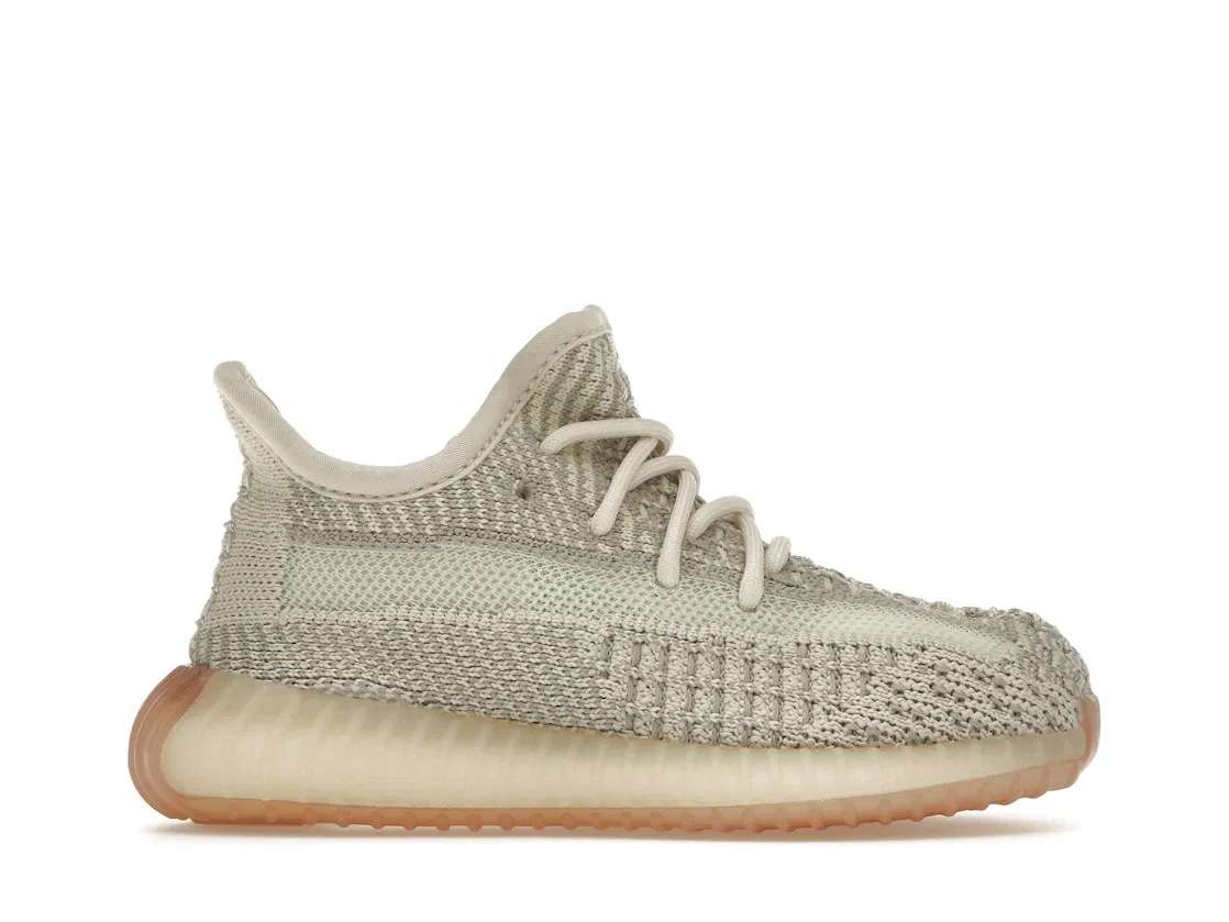 Детские кроссовки с носковой конструкцией Adidas Yeezy Boost 350 V2, Citrin Citrin Citrin
