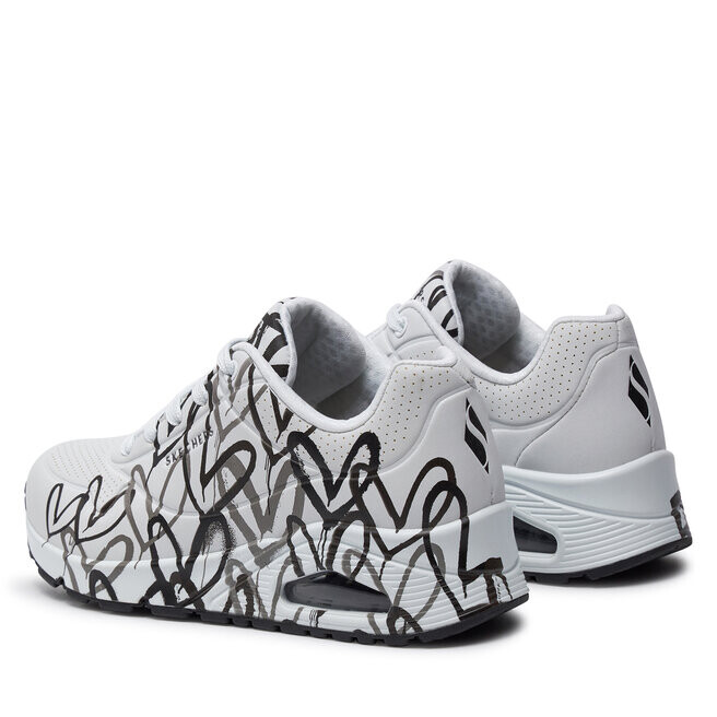 Кроссовки Skechers Spread The Love 155507/WBGY Wht/Blk/Gray, белый — фото 3