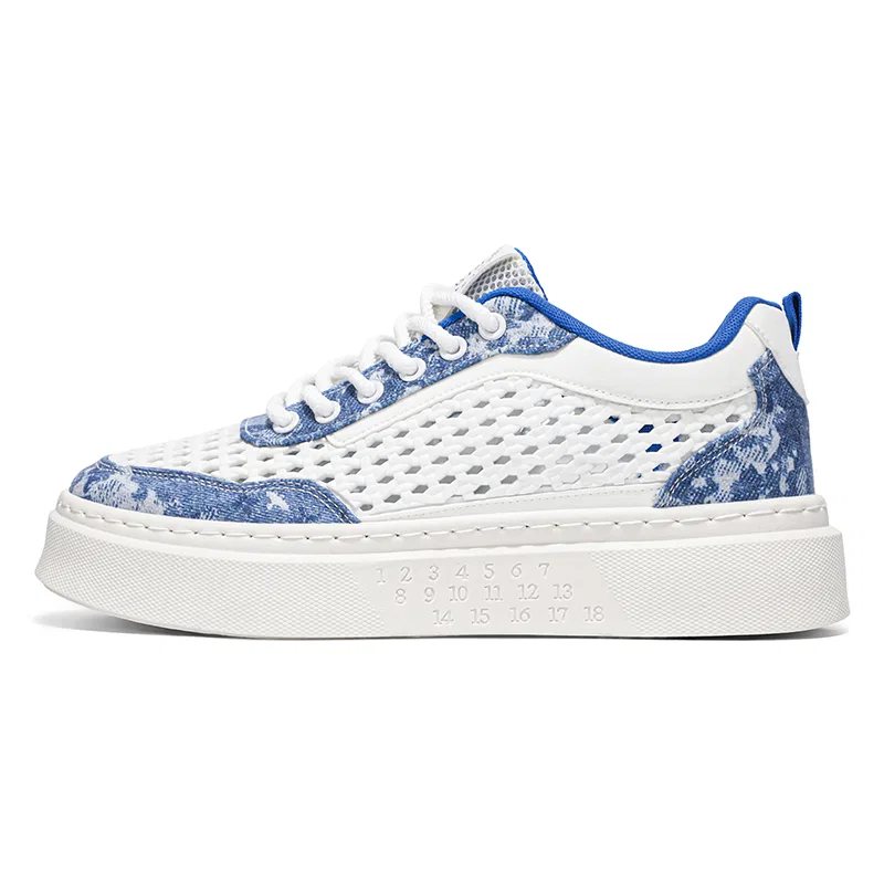 Детские кроссовки для скейтбординга VENICEW, White Blue