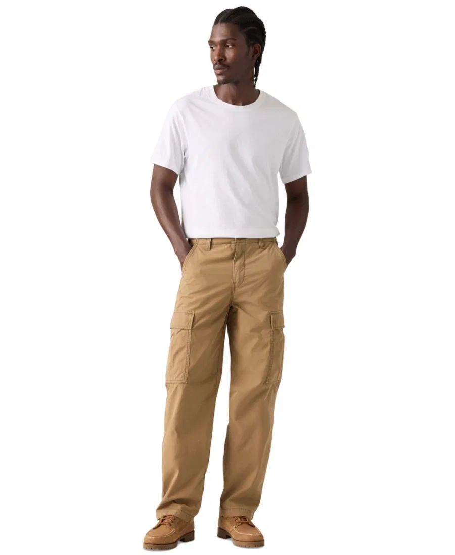 Брюки чинос прямого кроя с карманами XX Chino Straight Cargo Pants Levi's, Ermine — фото 3