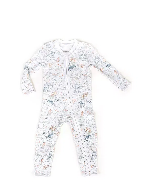 Детский комбинезон с длинным рукавом Unisex Sweet Savanna One-Piece Timo & Violet, белый