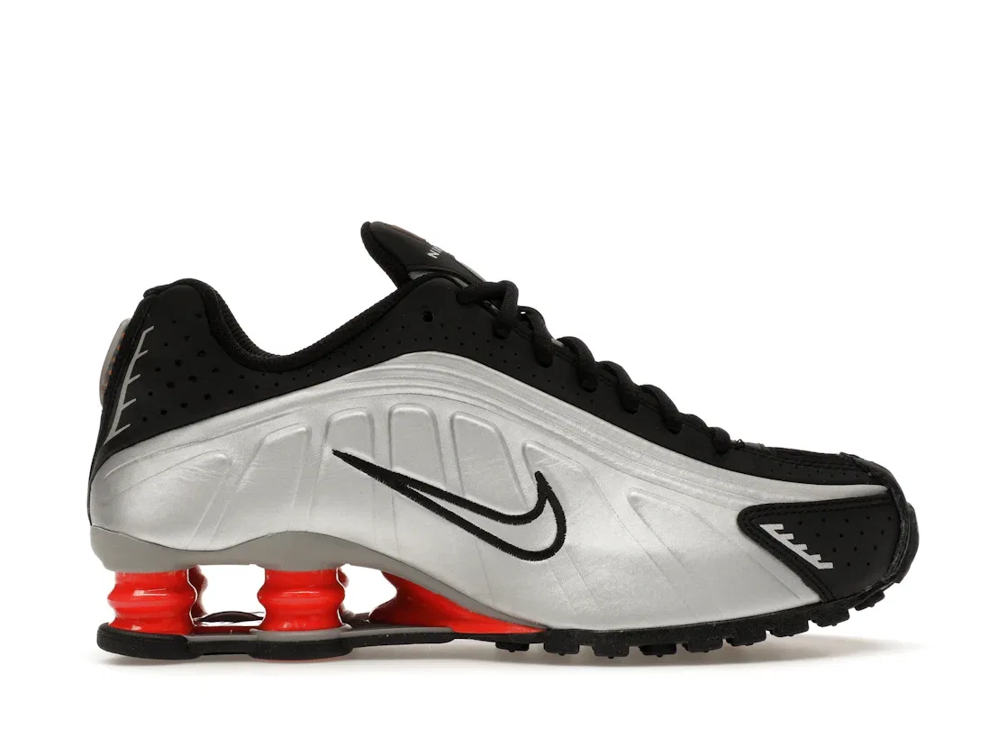 Детские кроссовки Lifestyle Nike Shox R4, Metallic Silver/Black/Picante Red/Metallic Silver