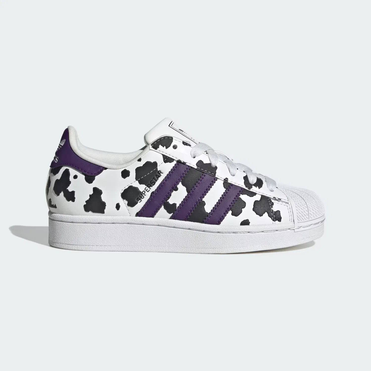 Детские кроссовки с ракушечным носком SUPERSTAR II Adidas Originals, кристальный белый/фиолетовый/облачно-белый
