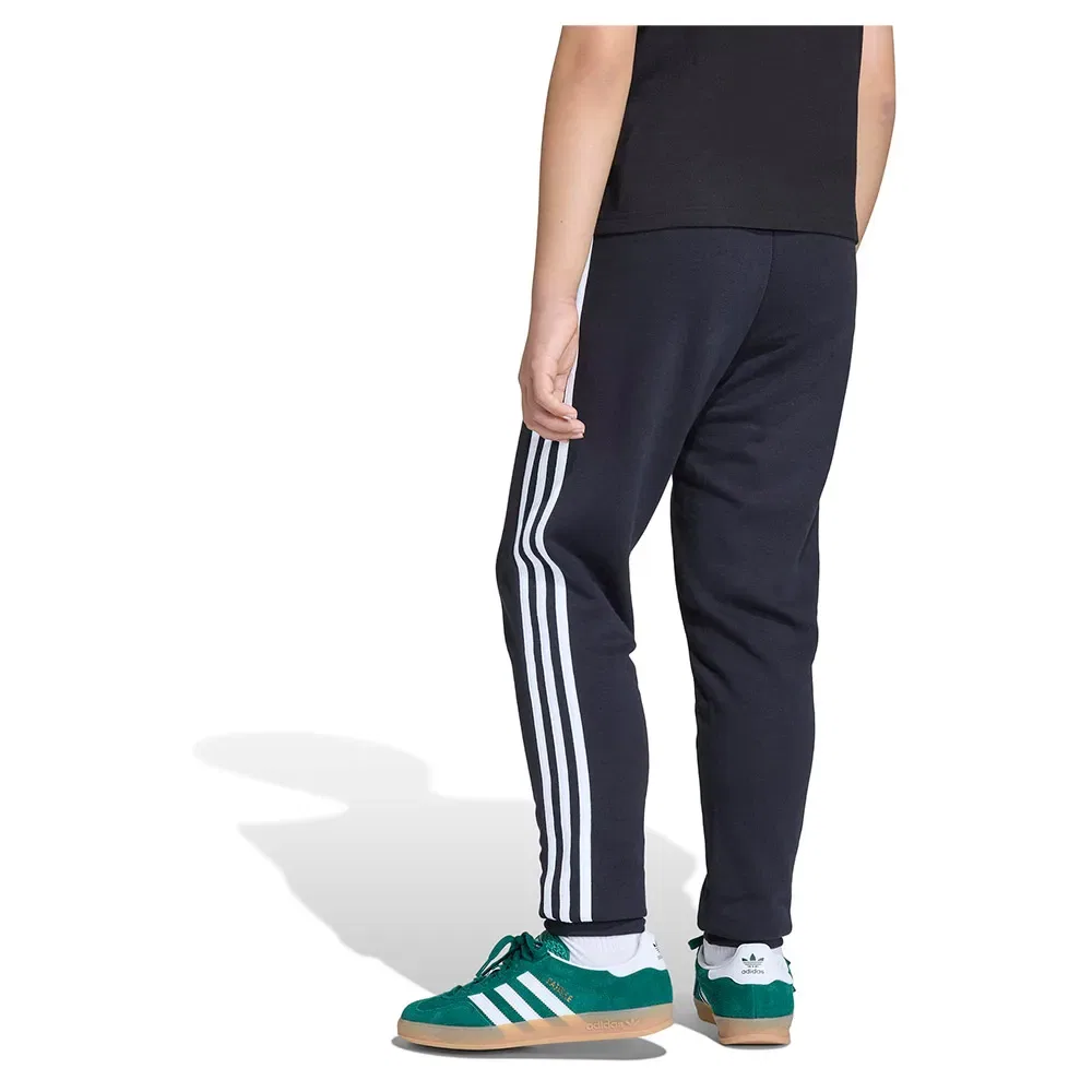 Детские спортивные штаны для девочек с принтом 3 Stripes Adidas Originals, Black — фото 2