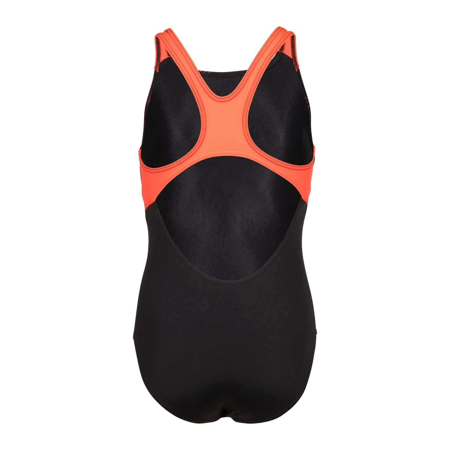 Детский купальник для девочек с закрытой спиной Vibe Swimsuit Swim Pro Back Arena, Schwarz Rot Schwarz — фото 2