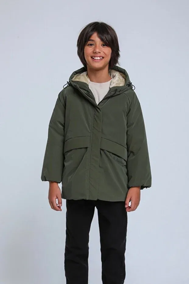 Детское пальто для мальчиков с принтом Shadow Premium Core Hausekids, Khaki