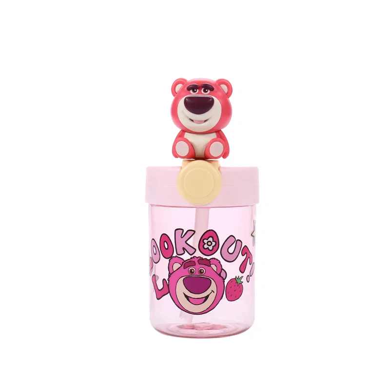 Кружка пластиковая с наклейкой Lotso Sticker Cup 380 мл Disney, Pink