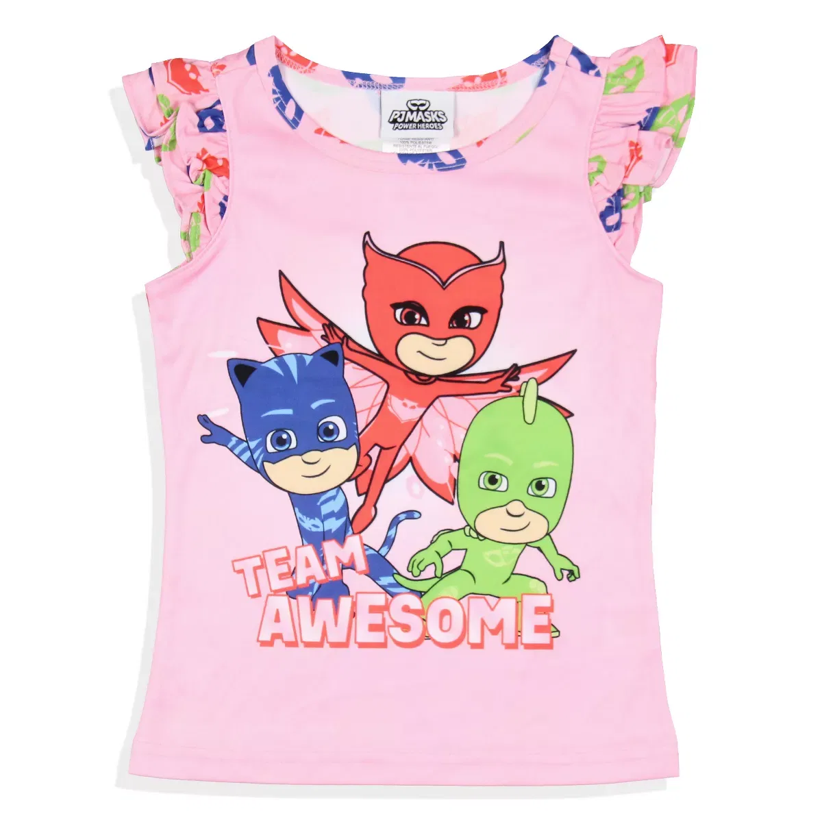 Детская пижама для девочек с коротким рукавом PJ Masks, Pink — фото 3