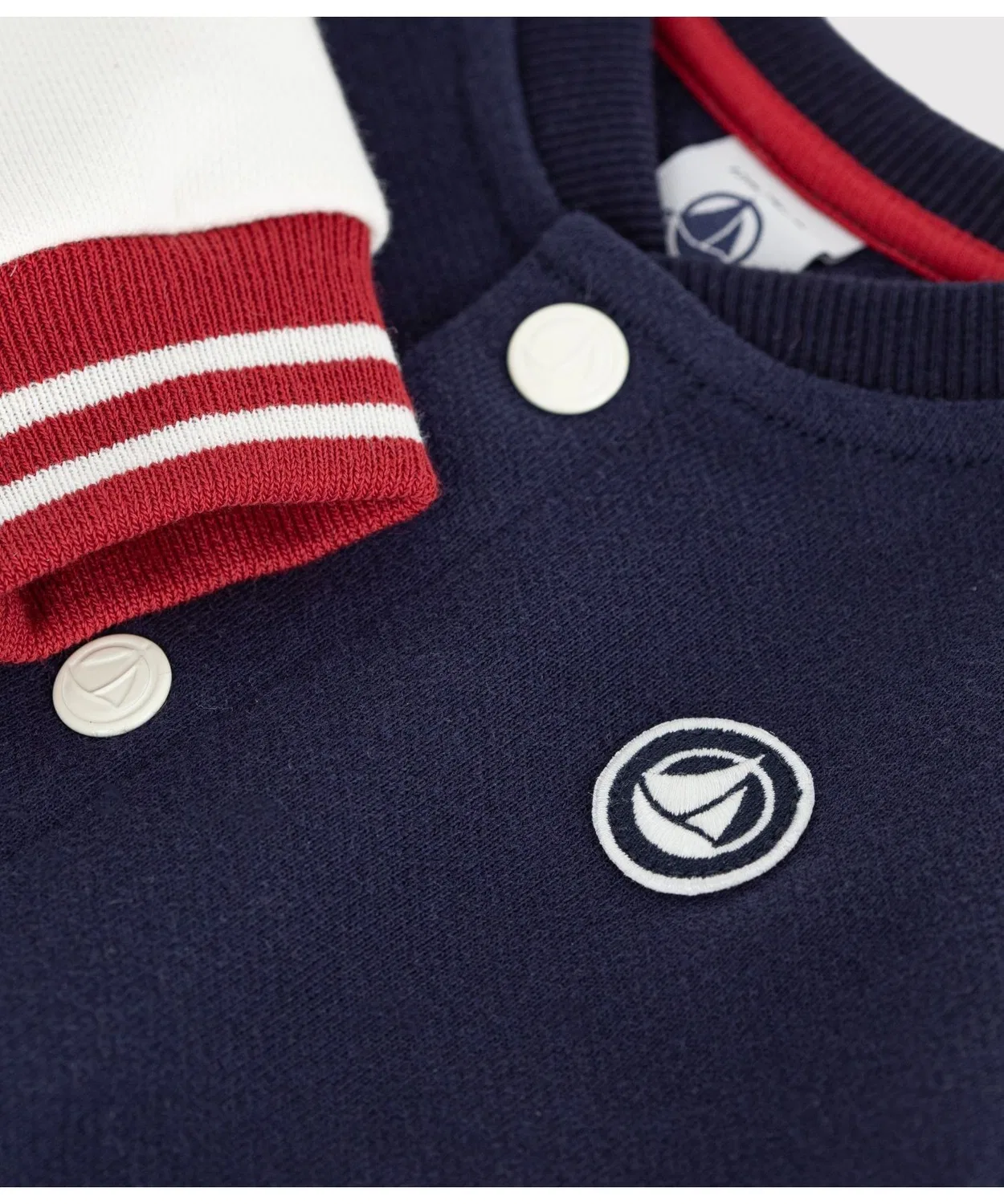 Детский свитшот-блузон с принтом Blue系 PETIT BATEAU, Blue — фото 4