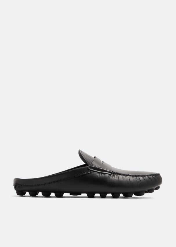 

Мюли TOD'S Gommino bubble leather mules, черный