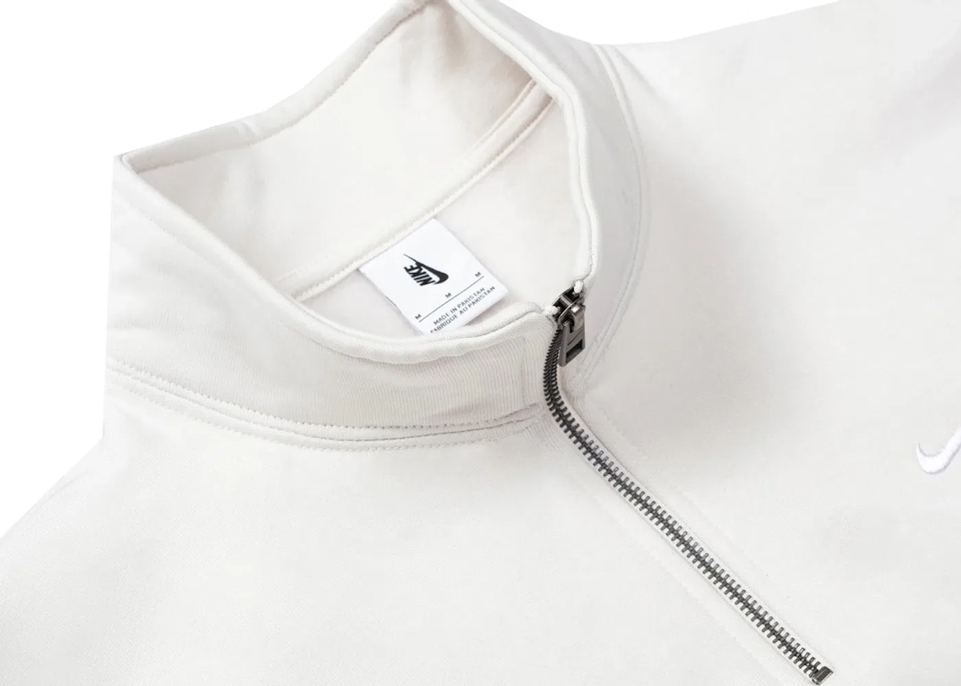 Мужская куртка с молнией и воротником-стойкой Nike Swoosh Quarter Zip Top, White — фото 2