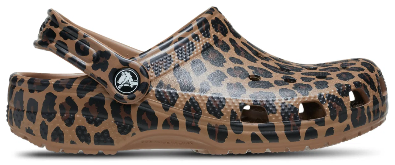 Сабо для девочек Classic Clogs Crocs, цвет Leopard