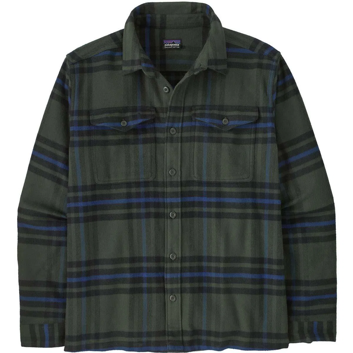Фланелевая рубашка с длинным рукавом Patagonia Fjord Flannel, Catch/Old Growth Green — фото 3