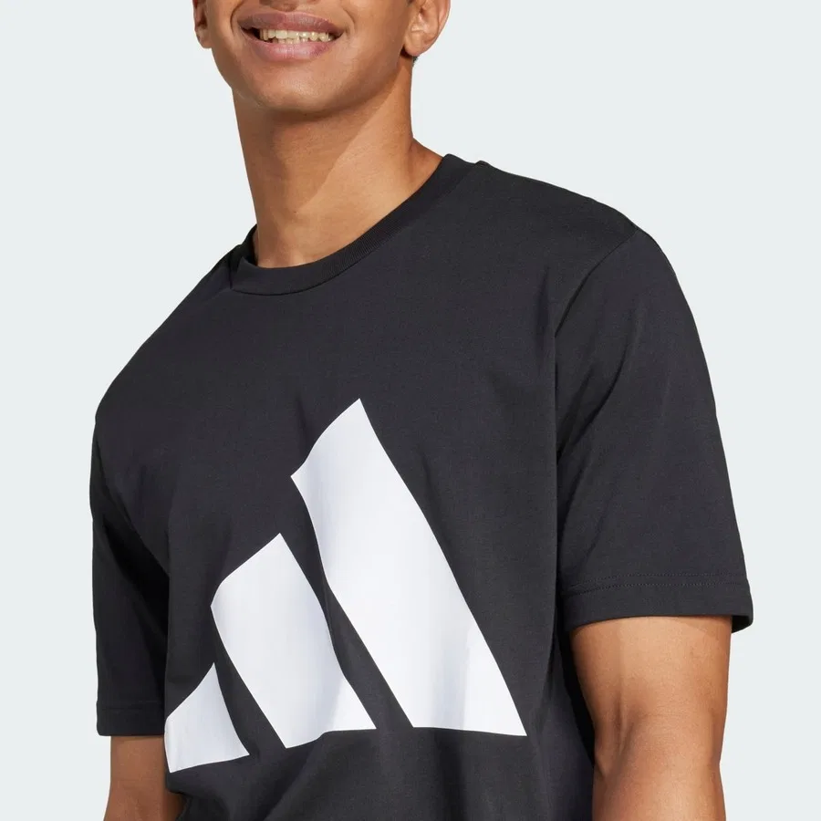 Футболка с большим логотипом Sportswear JE8945 Essentials Big Logo Tee adidas, Сине-белый — фото 4