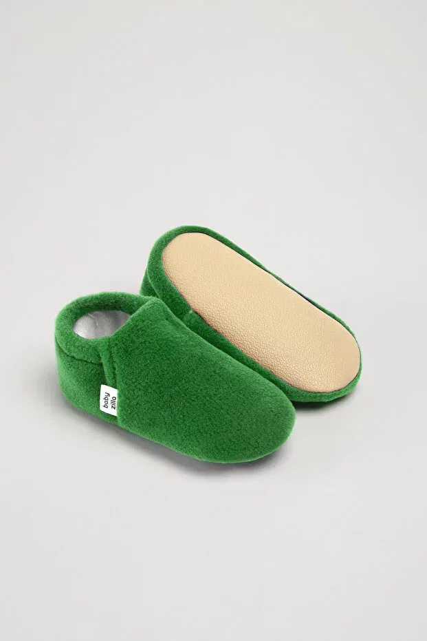 Детские пинетки из флиса с нескользящей подошвой Babyzilla, Green — фото 2