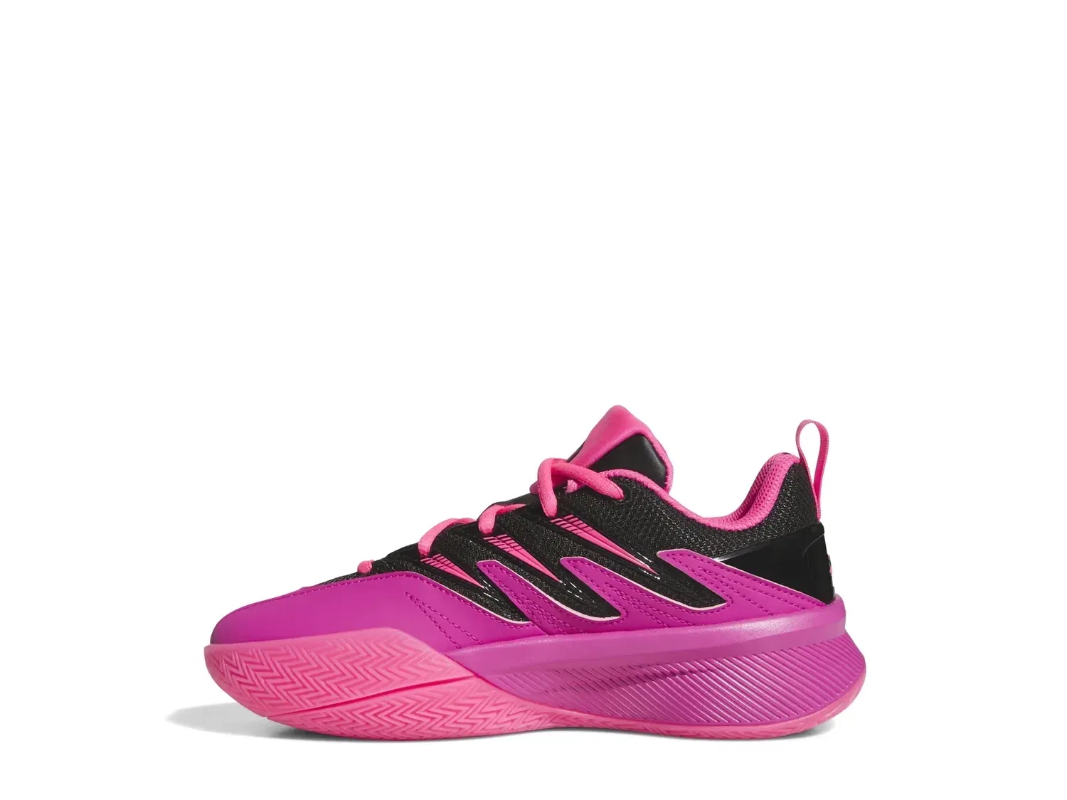 Кроссовки детские Dame Certified 3, adidas, ярко-розовый — фото 2