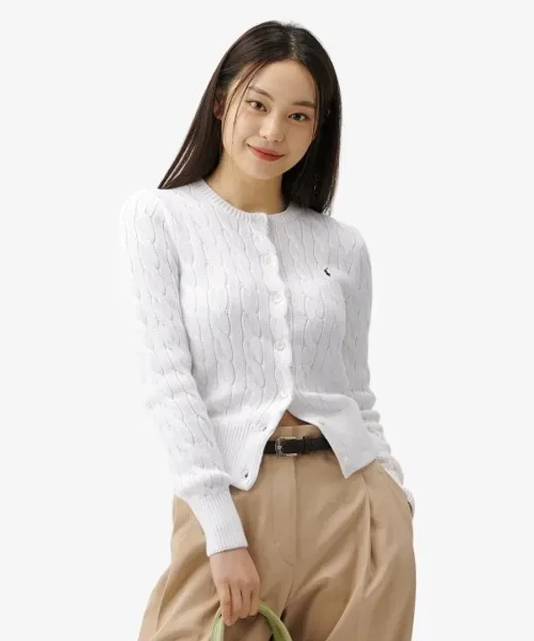 Кардиган из хлопка, Polo Ralph Lauren, белый
