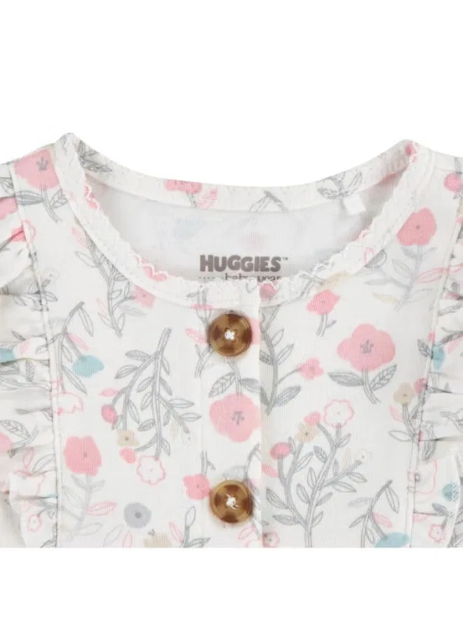 Комбинезон на кнопках Huggies, белый — фото 3