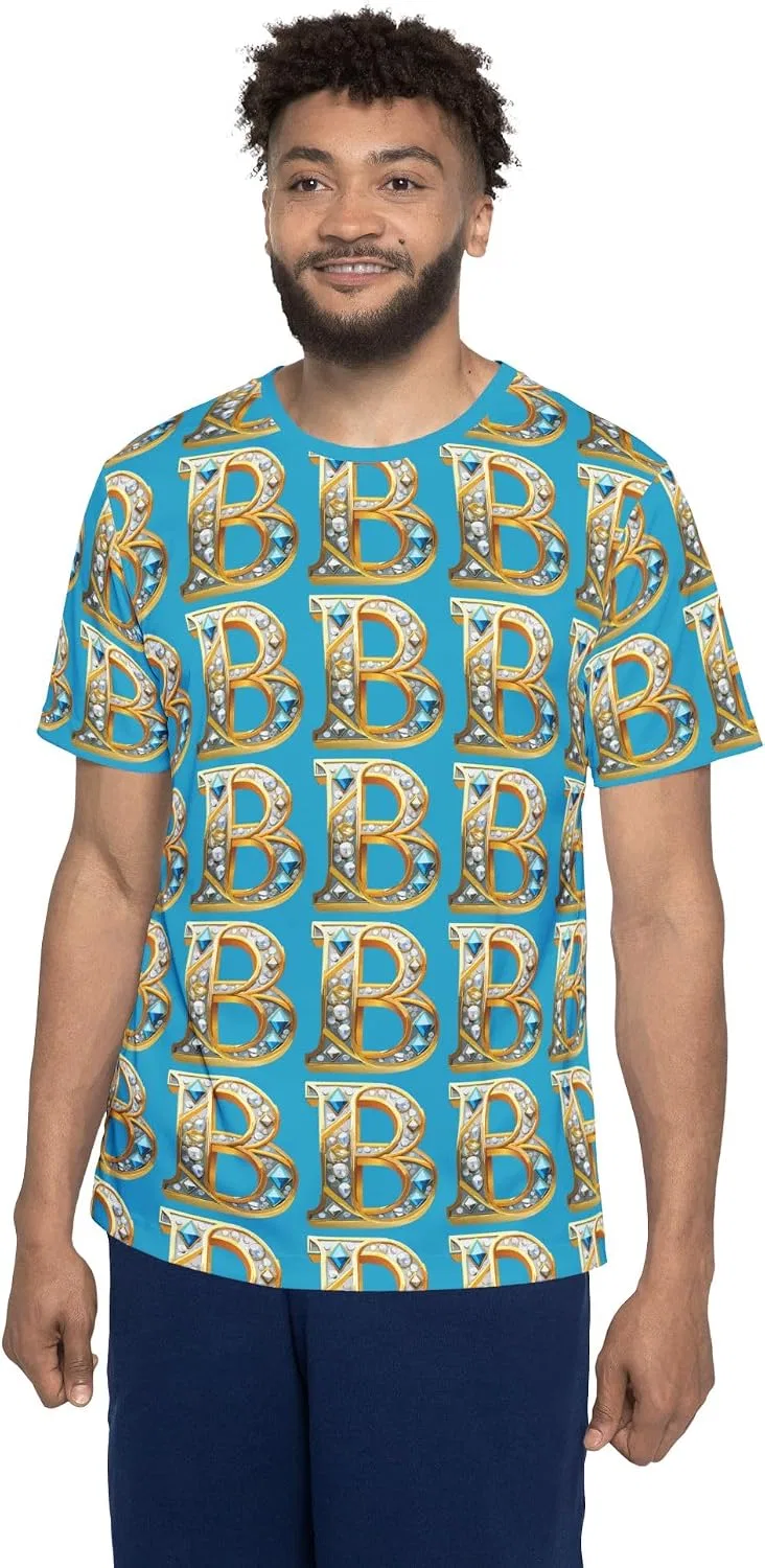 Мужская футболка с буквой B Regular Fit, Multicolor — фото 2