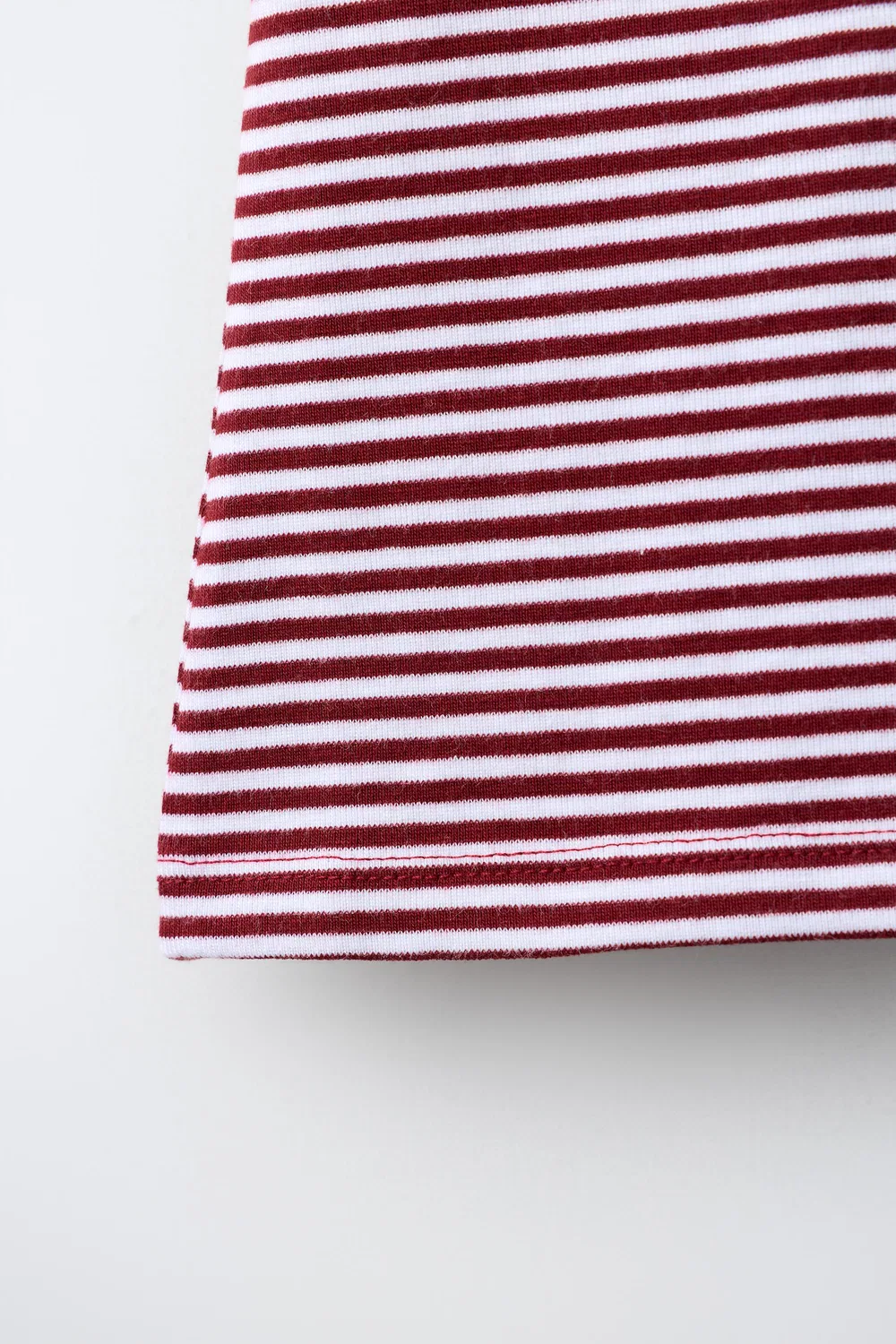 Футболка в полоску из смеси хлопка и модала. ZARA, Stripes — фото 4