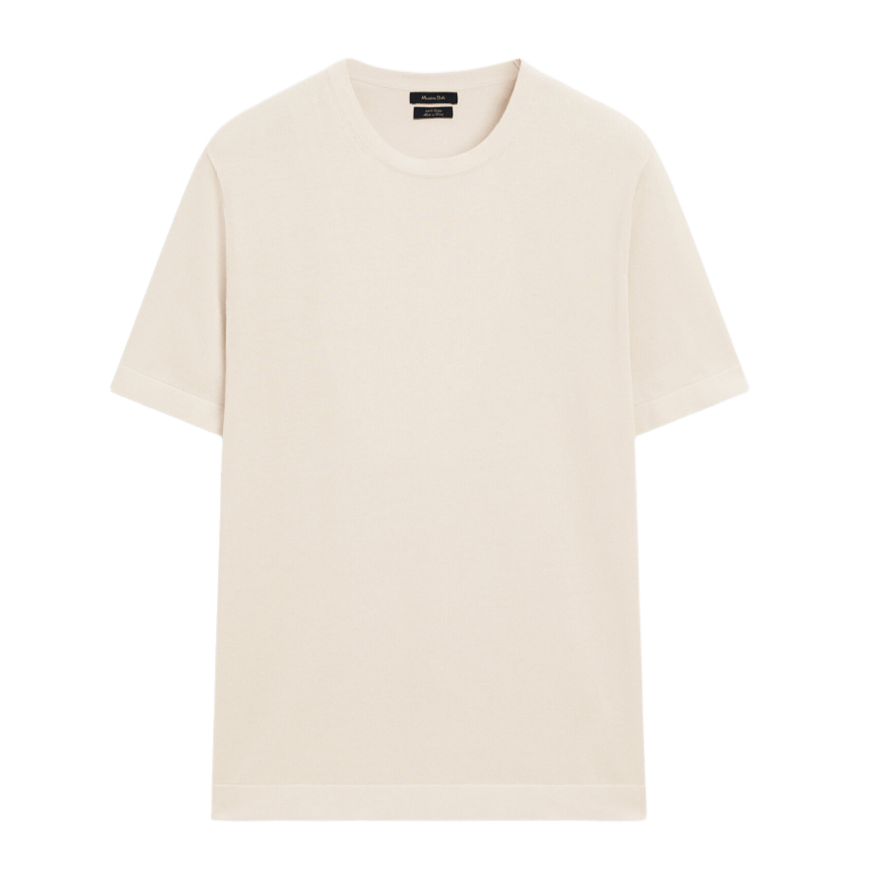 

Футболка Massimo Dutti 100% cotton knit short sleeve, кремовый, Бежевый, Футболка Massimo Dutti 100% cotton knit short sleeve, кремовый
