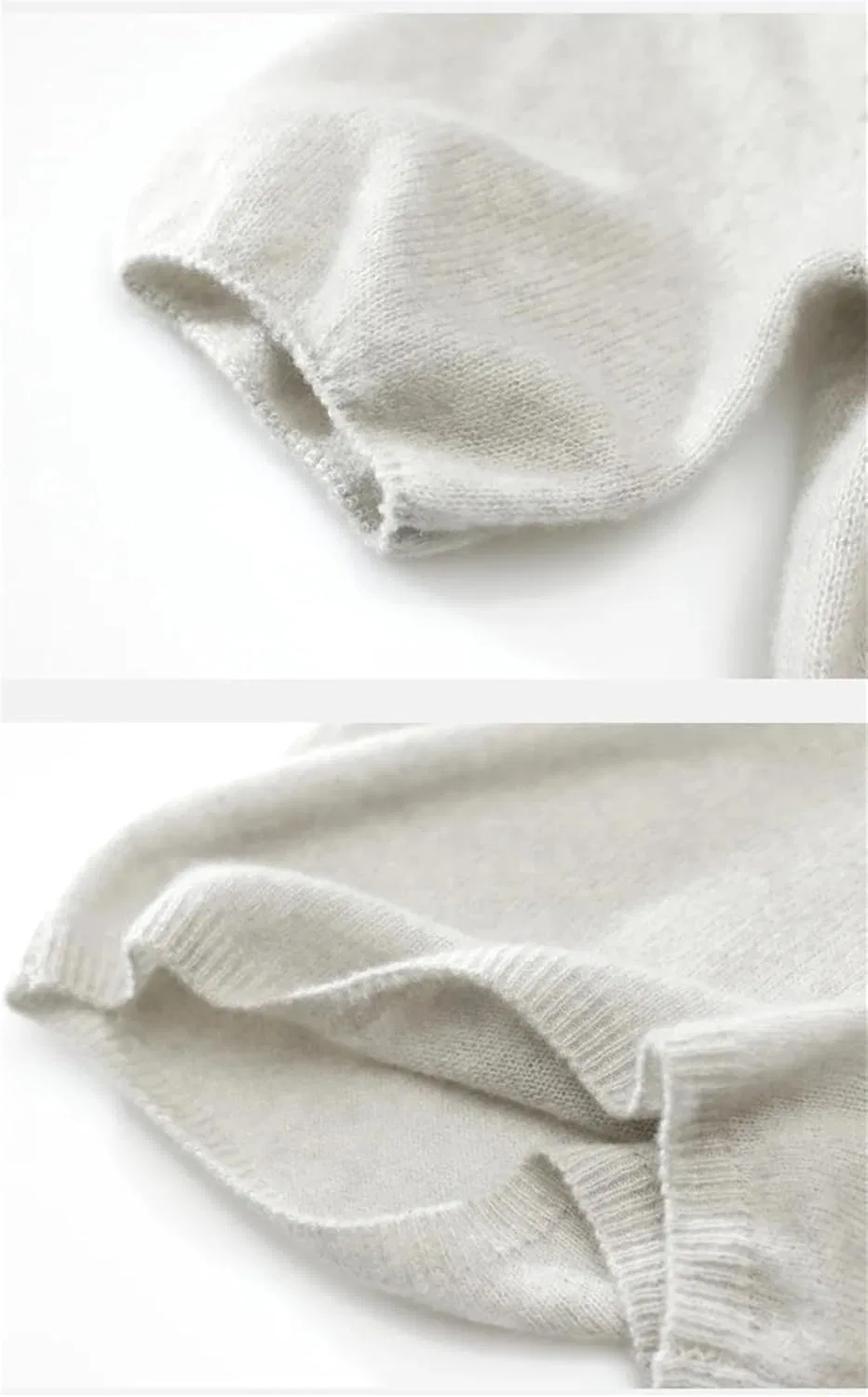 Женская футболка с фонариком рукавом свободного кроя, White — фото 3