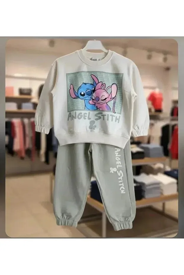 Детский спортивный костюм с графическим принтом Five, Nude Color