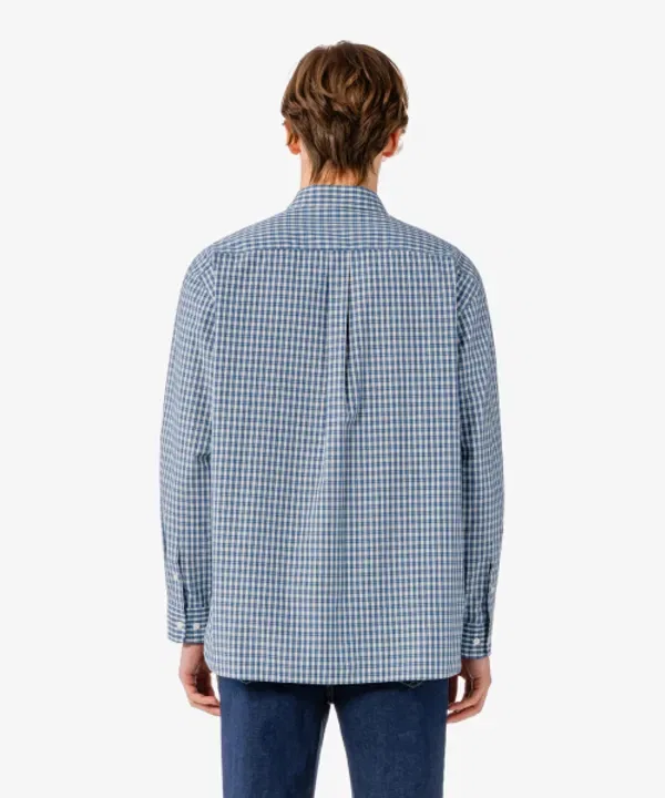 Рубашка классическая мужская Lacoste, темно-синий — фото 3