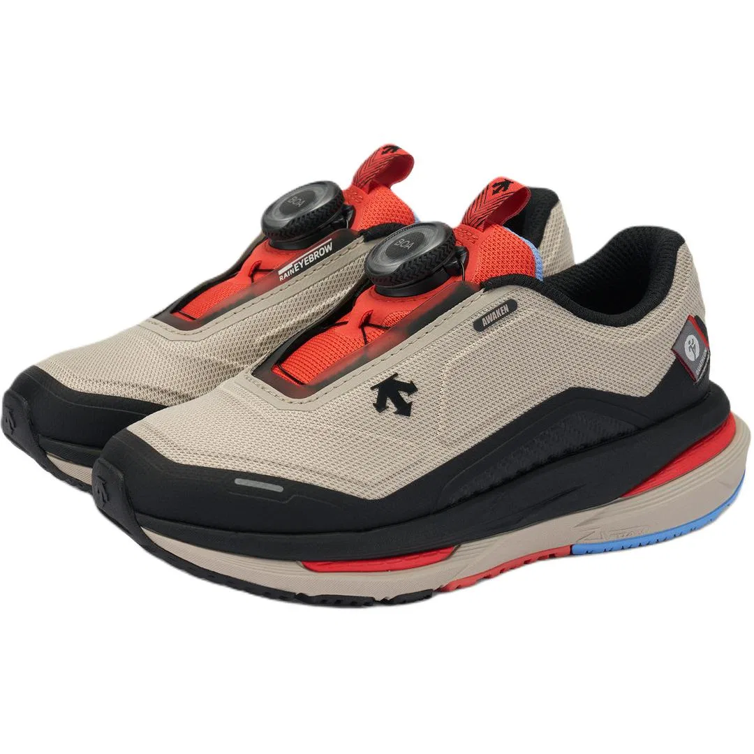 Детские кроссовки для бега с сетчатым верхом Pre School DESCENTE, Gray — фото 4
