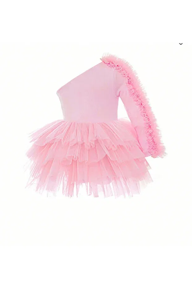 Детское платье для девочек с длинным рукавом Kokosh Kidss, Pink