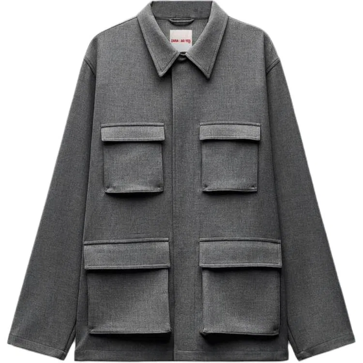 Мужской деловой костюм серый ZARA, Gray