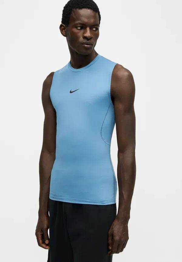 Майка Dri-fit Nike Performance, Indigo Storm/Black, черный — фото 4