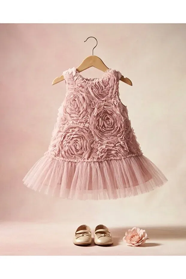 Детское платье для девочек с принтом Ultima Baby, Powder Pink