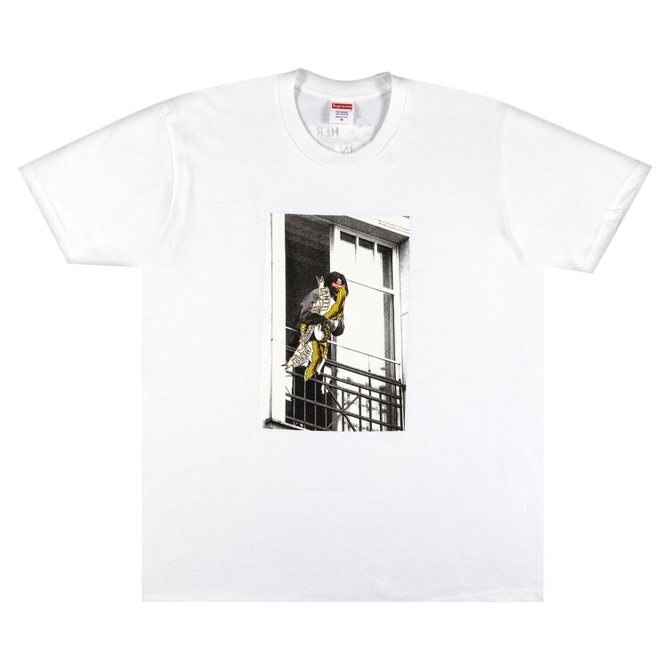 

Футболка Supreme x ANTIHERO Balcony Tee 'White', белый