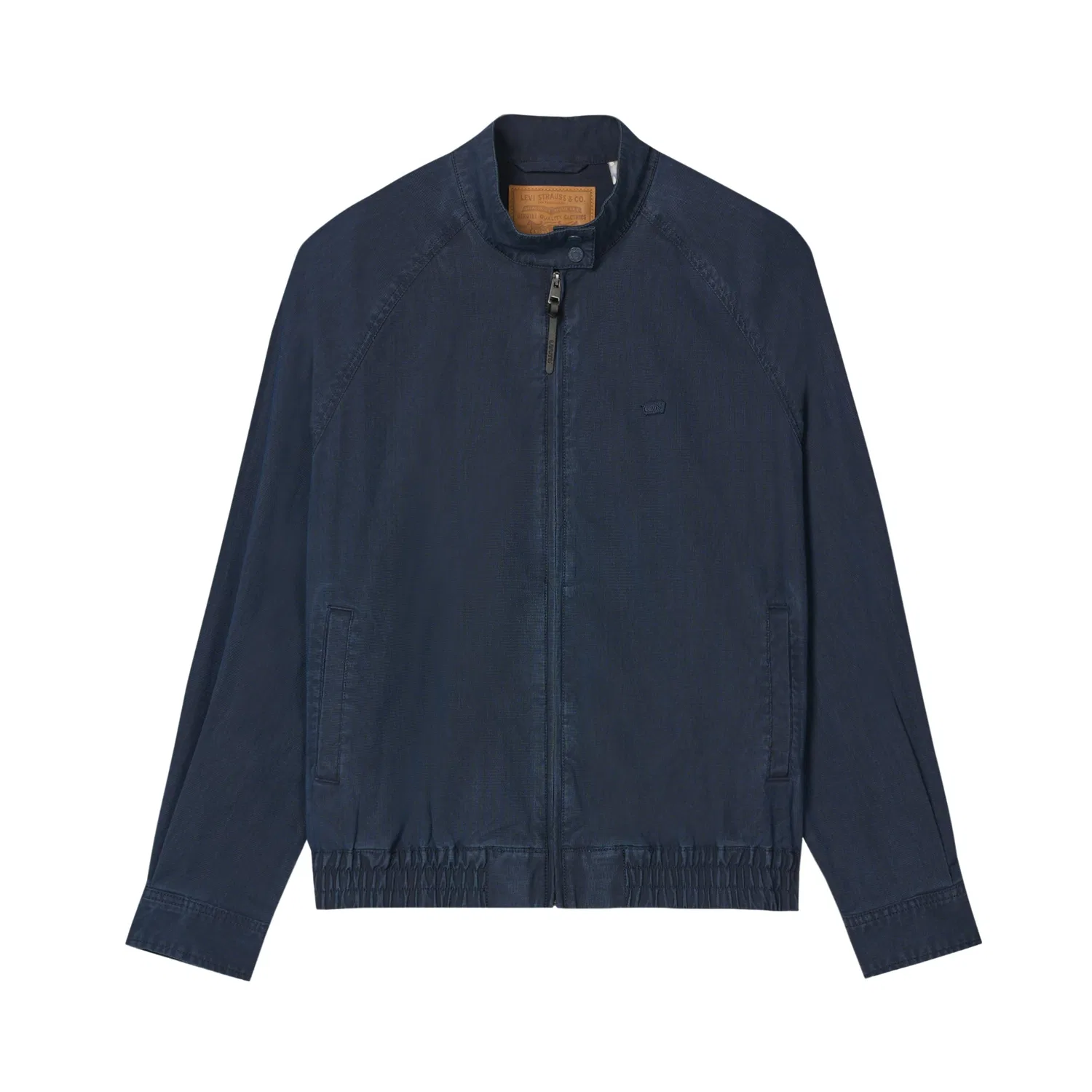 Мужская джинсовая куртка с воротником-стойкой Dark Blue Levis