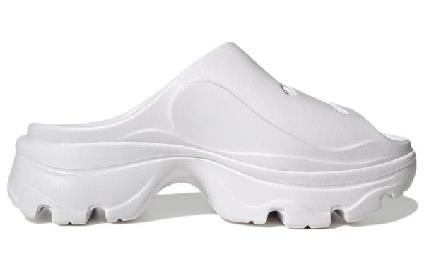 Тапочки stella mccartney x clog 'triple white' Adidas, белый — фото 3