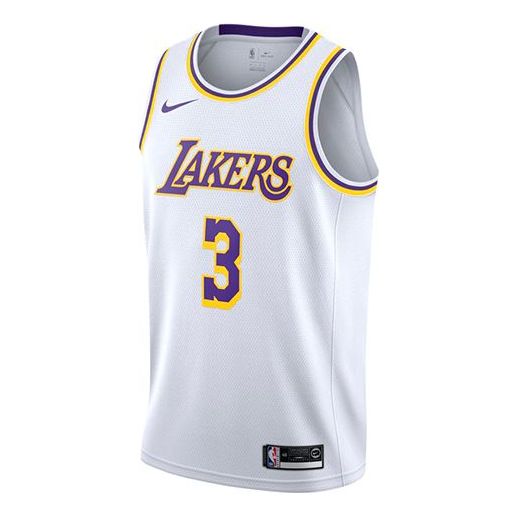 

Спортивная футболка nba jersey limited sw fan edition los angeles lakers anthony davis no. 3 basketball jersey/vest white Nike, белый