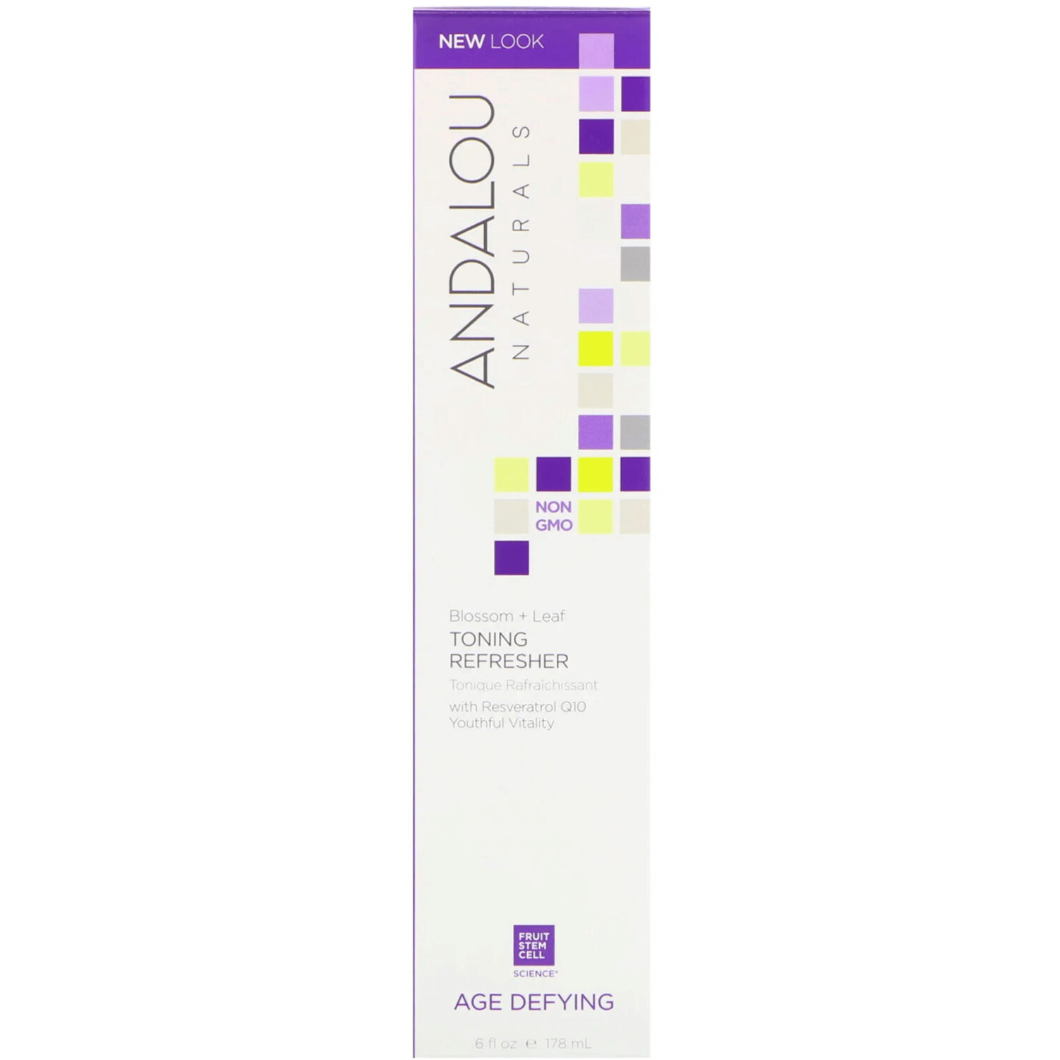 Освежающий тоник Andalou Naturals с экстрактами цветов и листьев, антивозрастной, 178 мл — фото 3