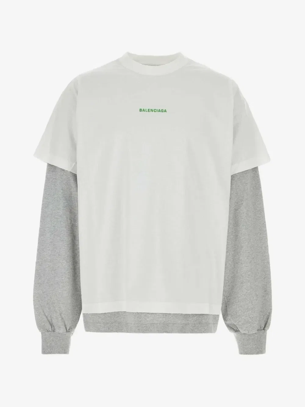 Свитшот со спущенными рукавами BALENCIAGA, белый