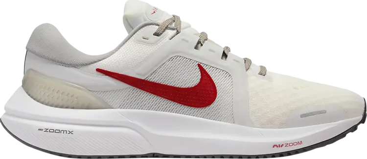 

Кроссовки Nike Wmns Air Zoom Vomero 16 'White University Red', кремовый, Бежевый, Кроссовки Nike Wmns Air Zoom Vomero 16 'White University Red', кремовый