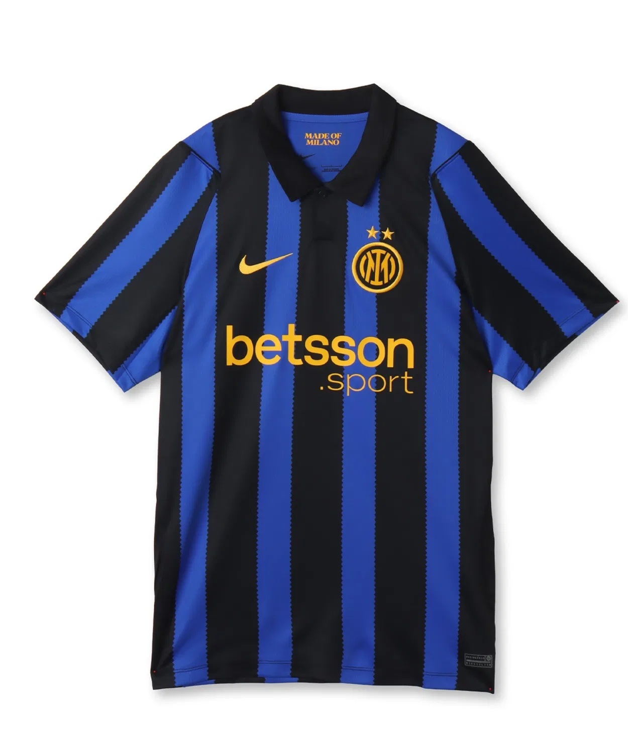Мужская футболка с коротким рукавом Nike Dri-FIT Inter Milan 2026/27 Stadium Home, Lyon Blue/Black/University Gold