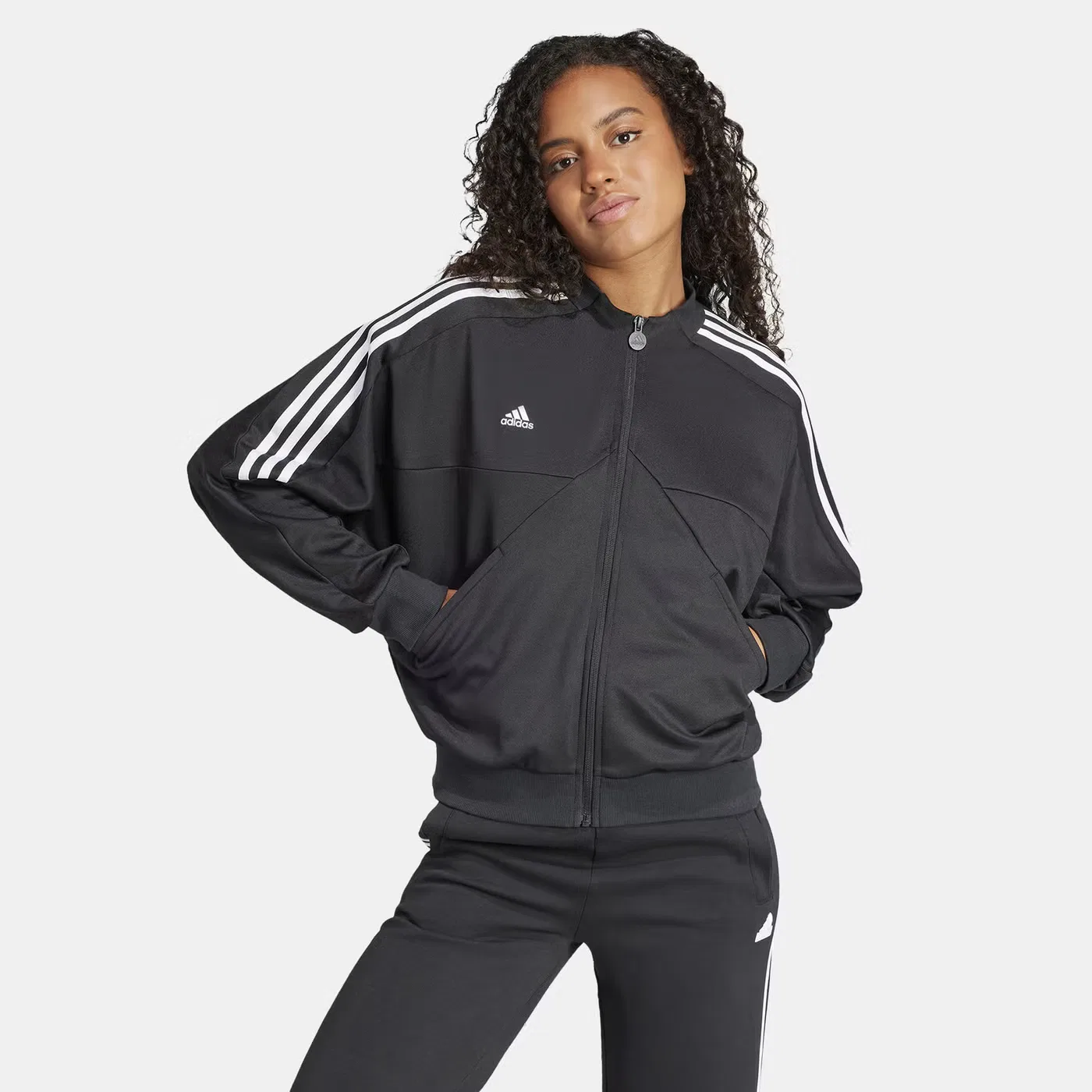 Куртка спортивная свободного кроя Tiro Adidas, черный