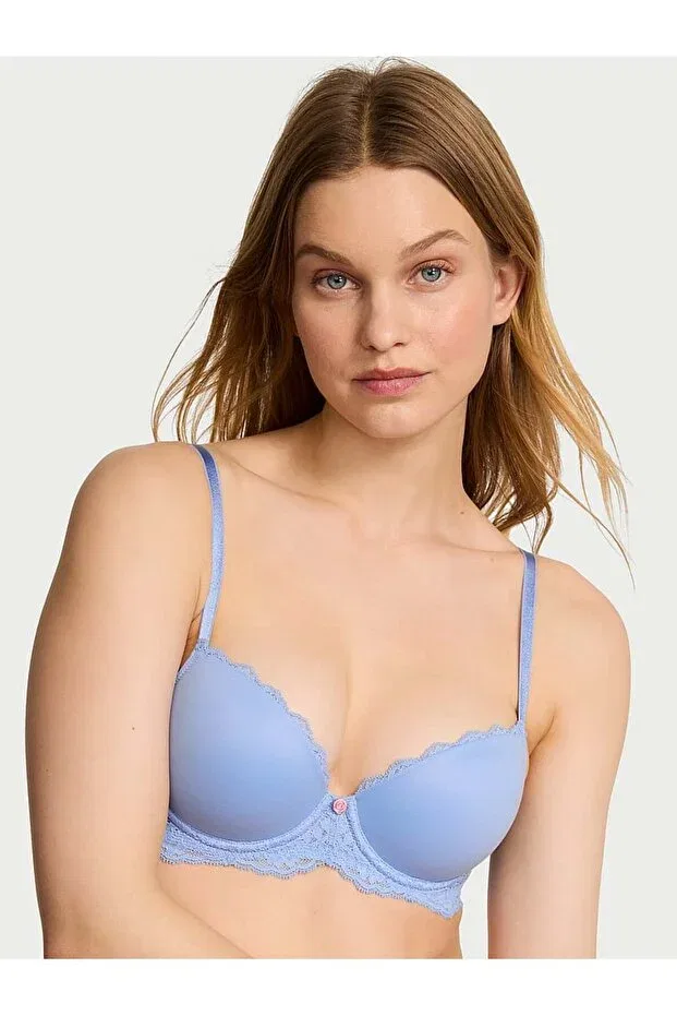Женский бюстгальтер с легкой подкладкой Smooth Lace Victoria'S Secret, Blue