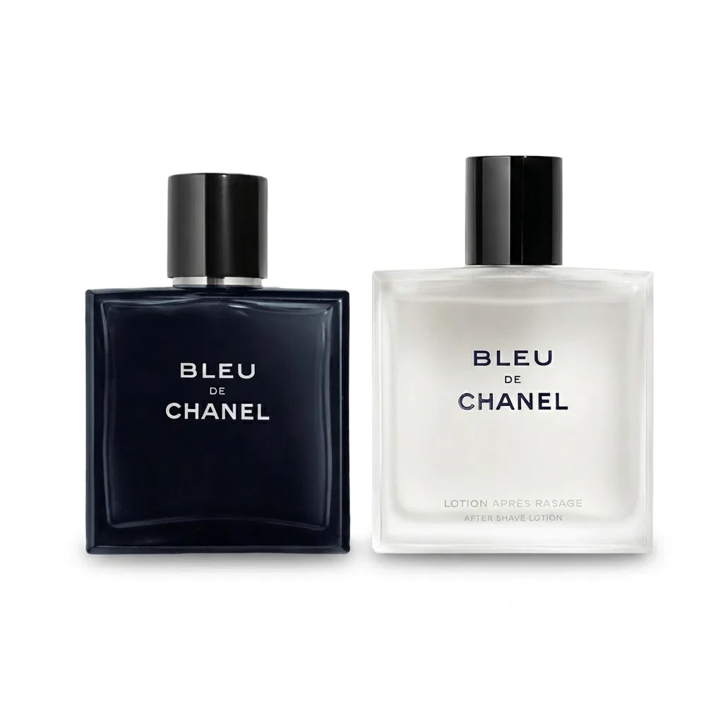 Мужской набор туалетной воды и лосьона после бритья Cerulean CHANEL, Blue