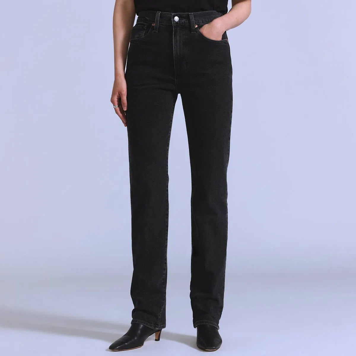 Женские узкие джинсы Levi's, Whisper Black - Black — фото 2