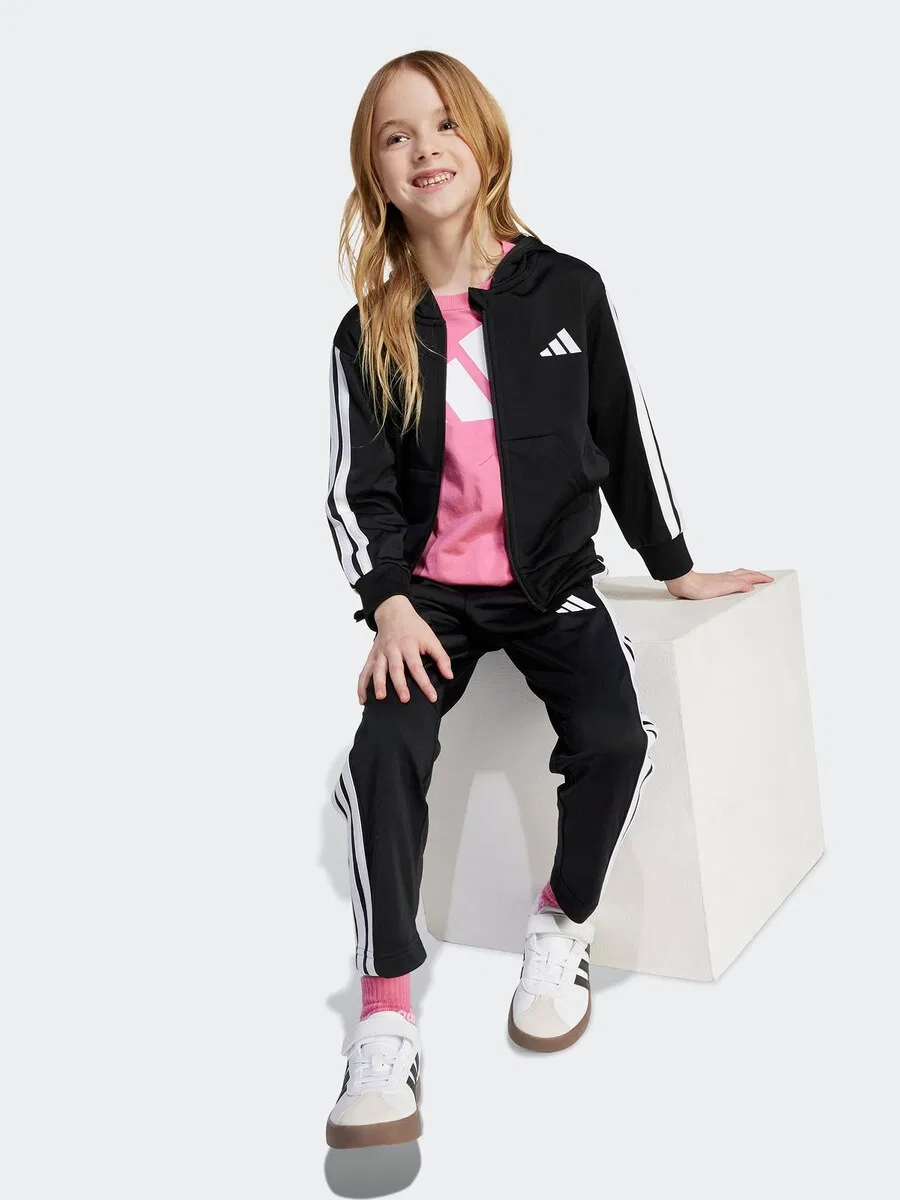 Спортивный костюм ADIDAS SPORTSWEAR "Essentials" черного цвета — фото 3