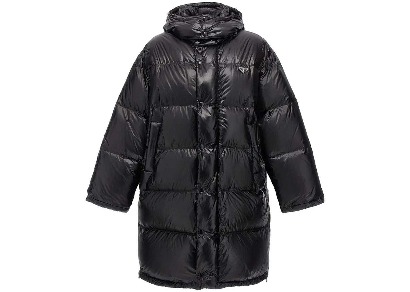 Мужское пальто с принтом Prada, Black
