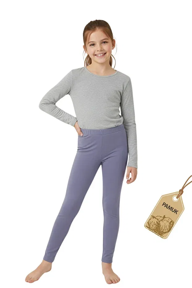 Детские леггинсы для девочек хлопковые Basics Twoo Kids, Lilac